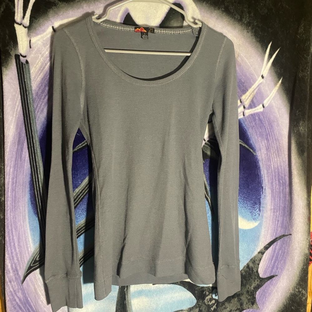 Scoop Neck Henley Tee